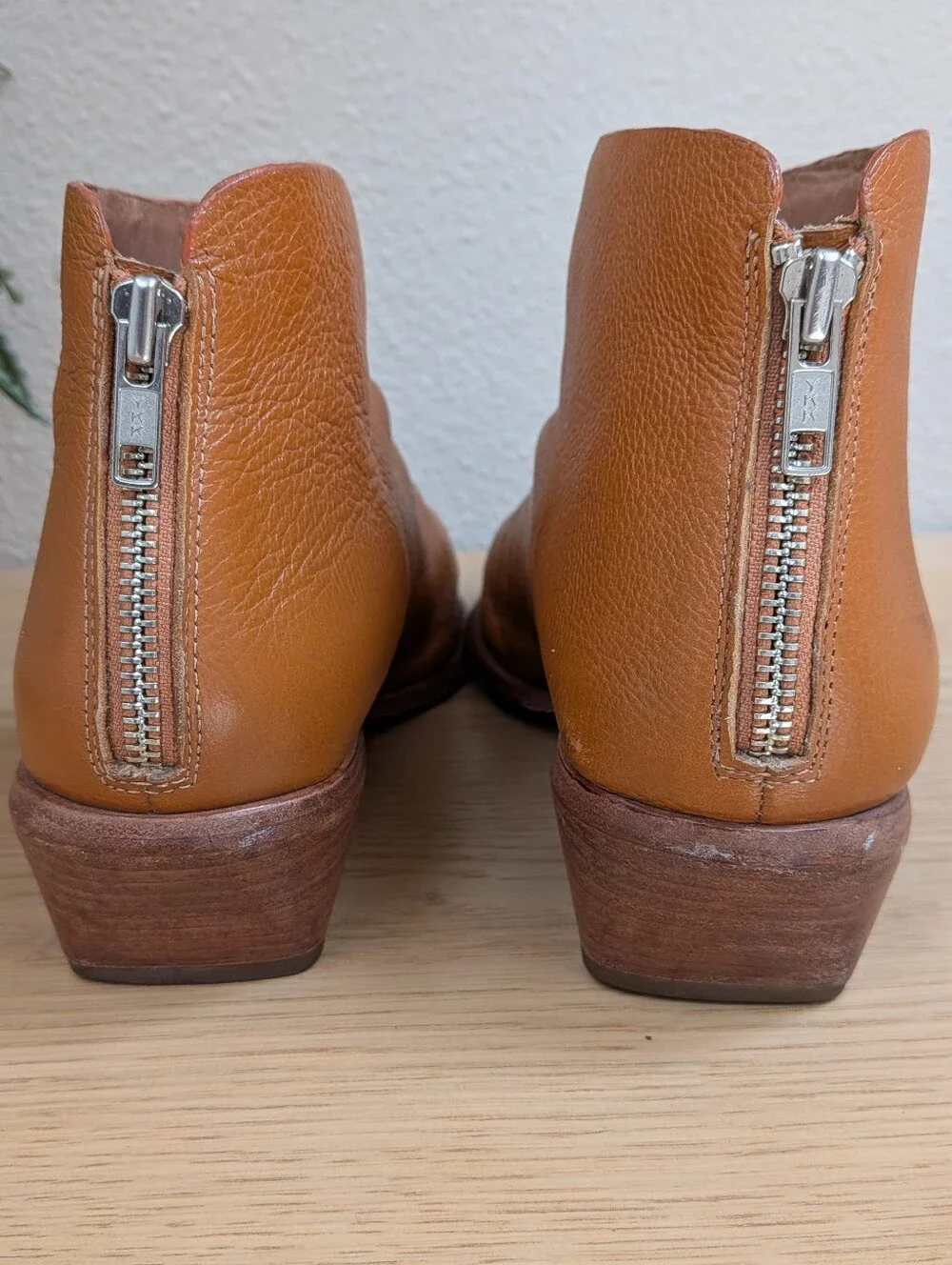 Wal & Pai West Tan Leather Ankle Cowboy Booties Cobbler Upgraded Soles Size 40
